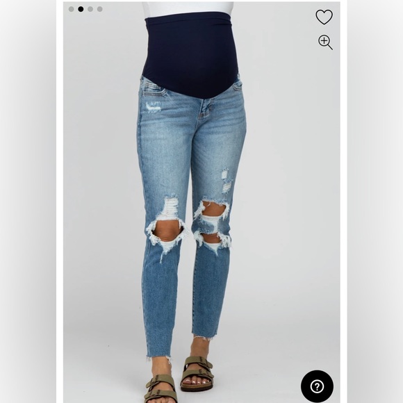 Pink Blush Maternity Jeans - Picture 1 of 3